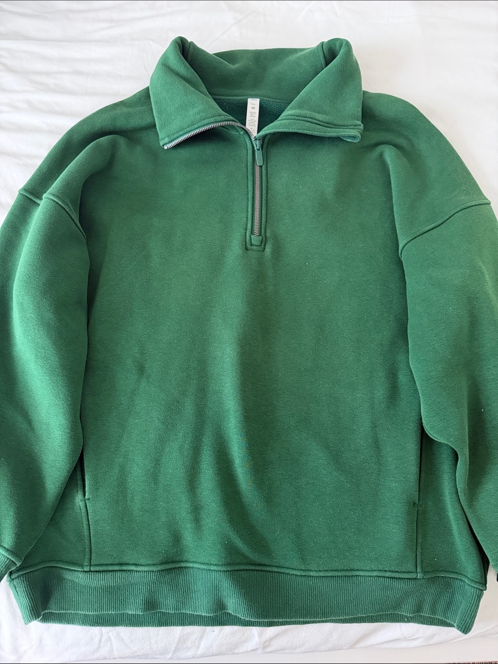lululemon athletica Forest Green Half-Zip Pullover Sweater